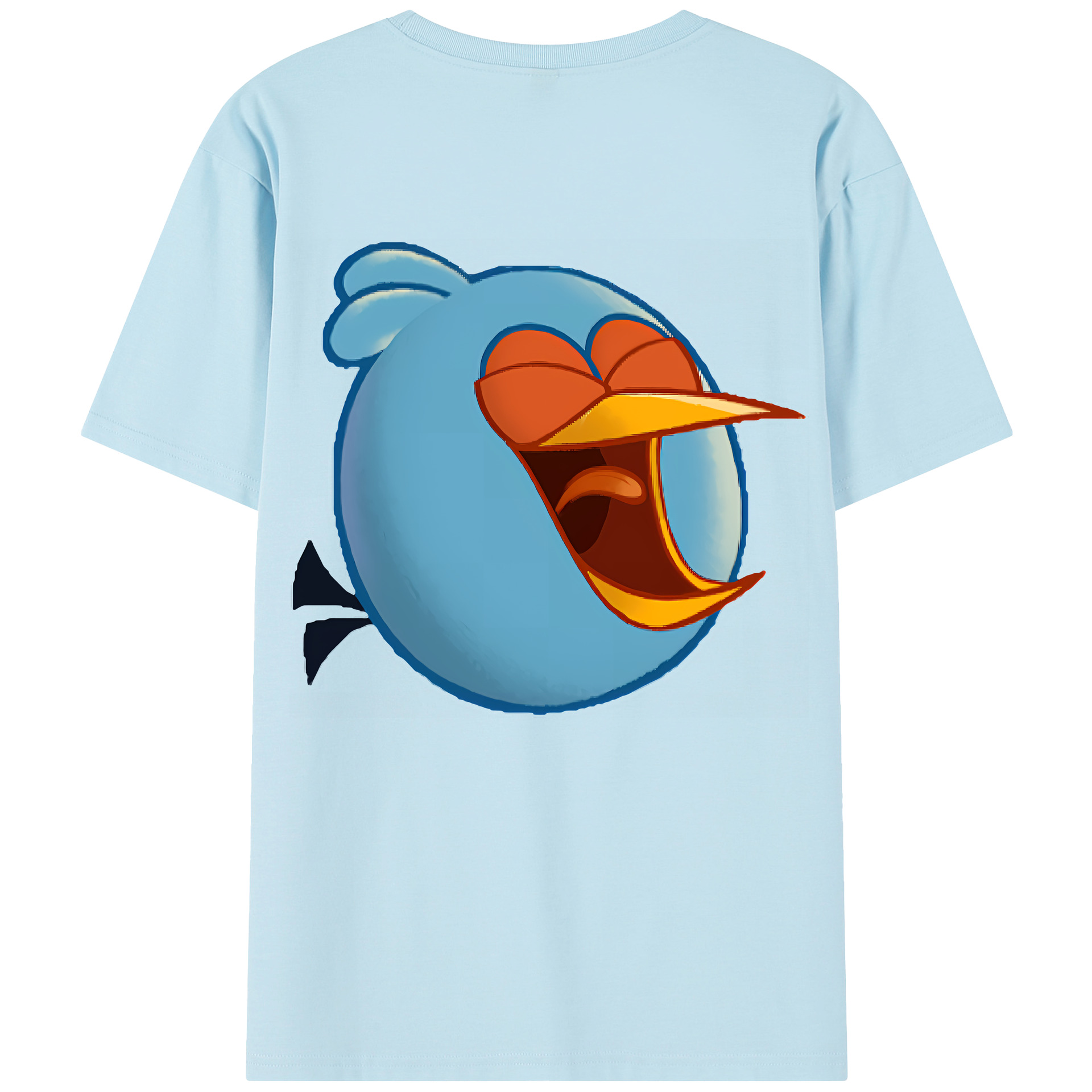 （画像用） Angry Birds アングリーバード 綿100％半袖Tシャツ（背面プリント）